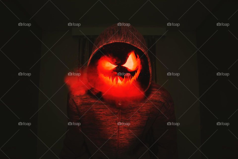 máscara de abóbora