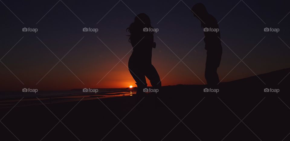 sunset and shillouete