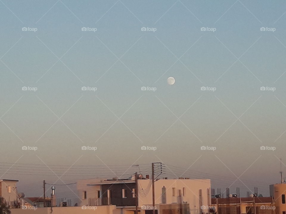 ended a beautiful day with the sun and the moon came