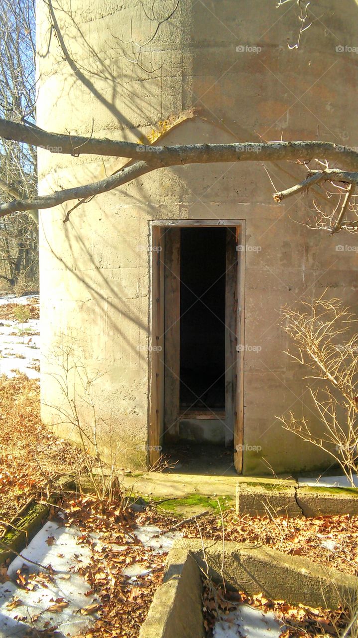 Silo entrance.