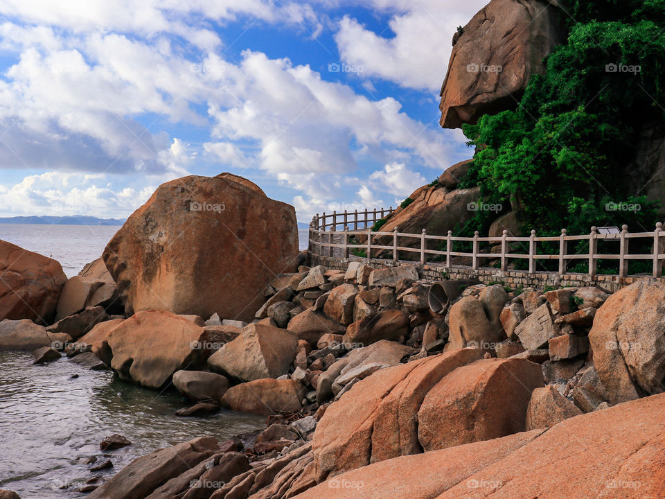 Long Chao Kok coastal trail Entrance during the Day Time