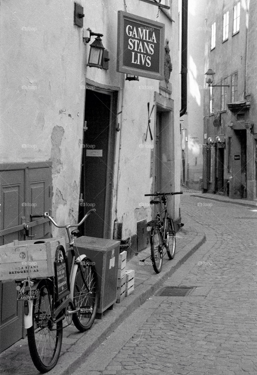 bicycle stockholm gamla stan old by schalock