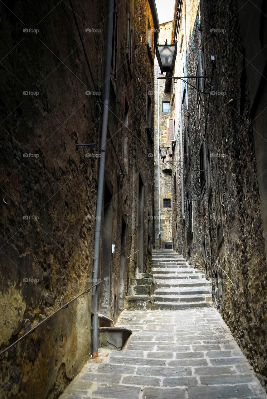 Secret passageway in Tuscany