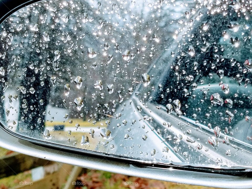 car mirror reflection