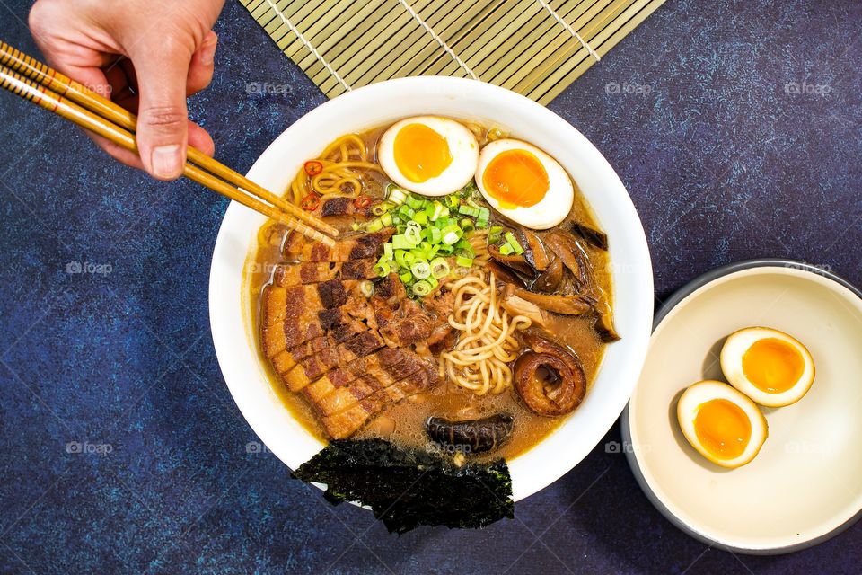 Ramen is one of my most favorite food out there and my partner makes a ramen that us to die for! It takes him 2 days to prepare the perfect broth! Yumm!!