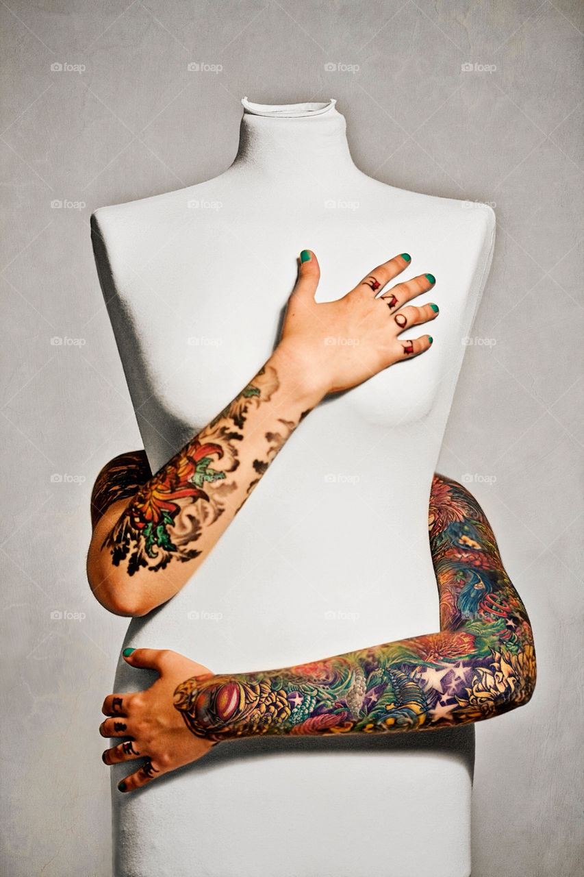 fashion hand tattoo arm by ohayman