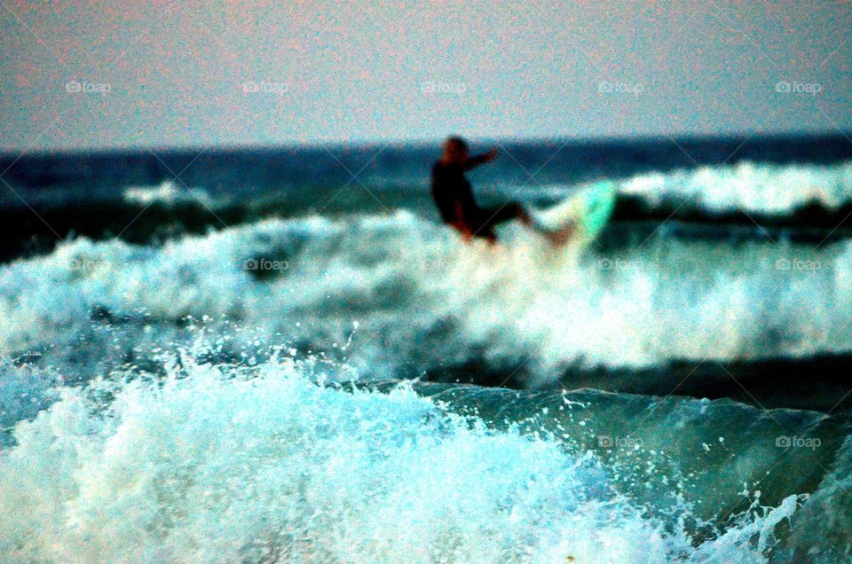 Surfer in Waves Artistic 1