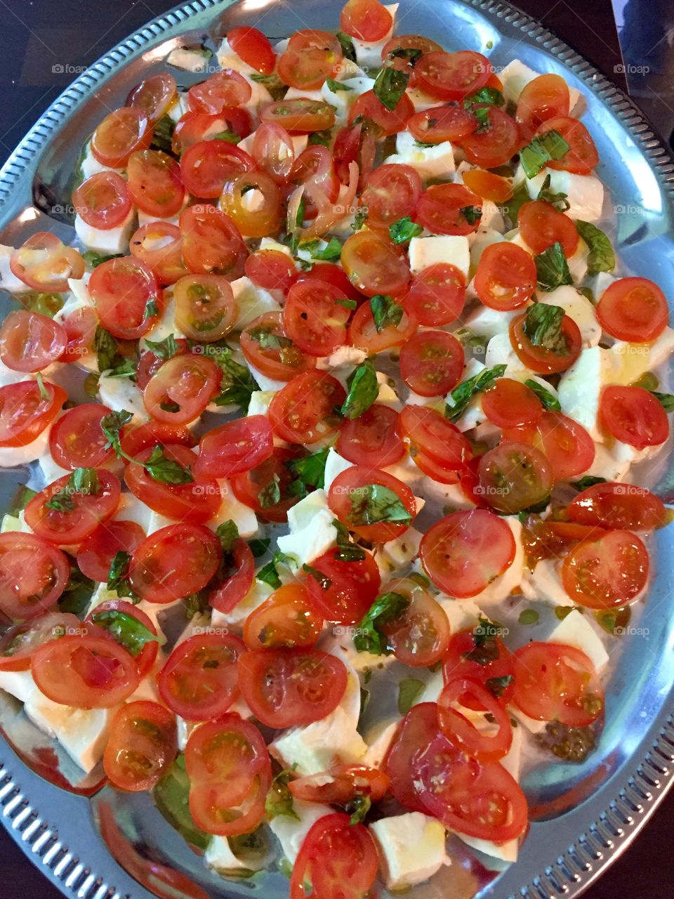 Full frame of vegetable dish