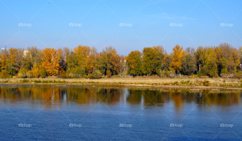 Wisla river view  