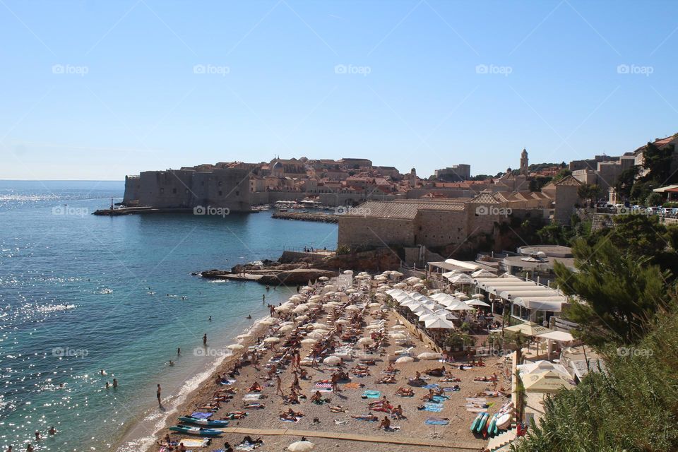 Dubrovnik city beach