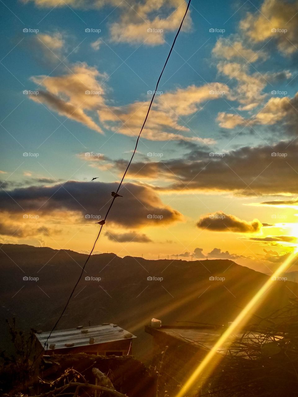 amazing sunset view from the village.