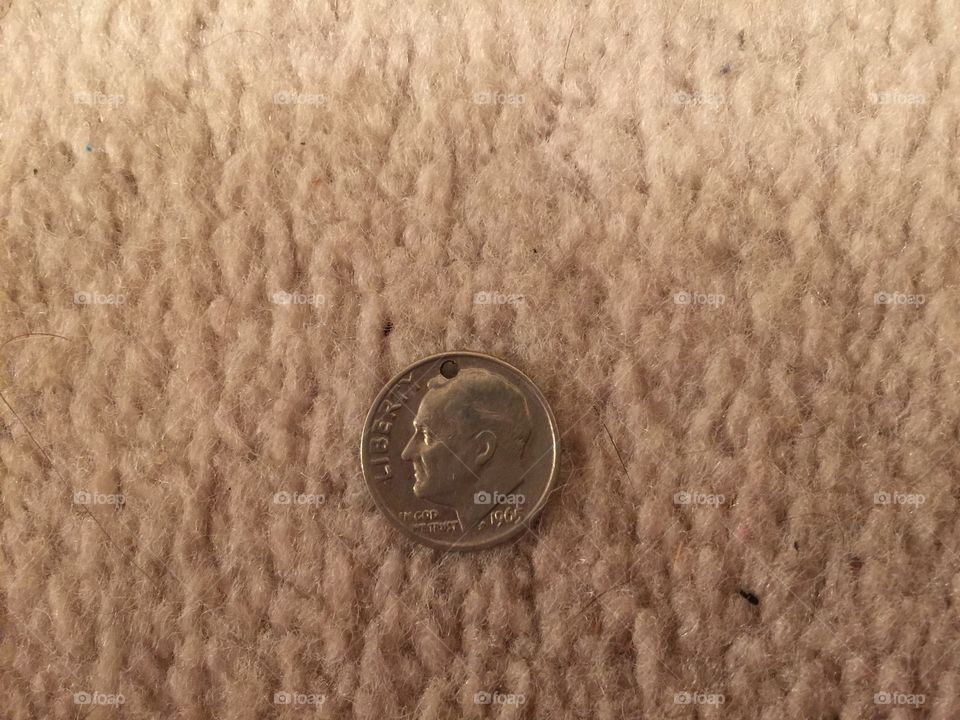 Dime with Hole