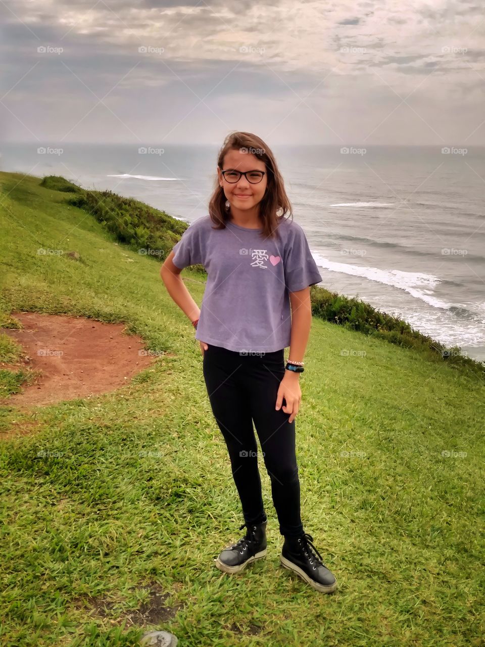 Girl on the seashore