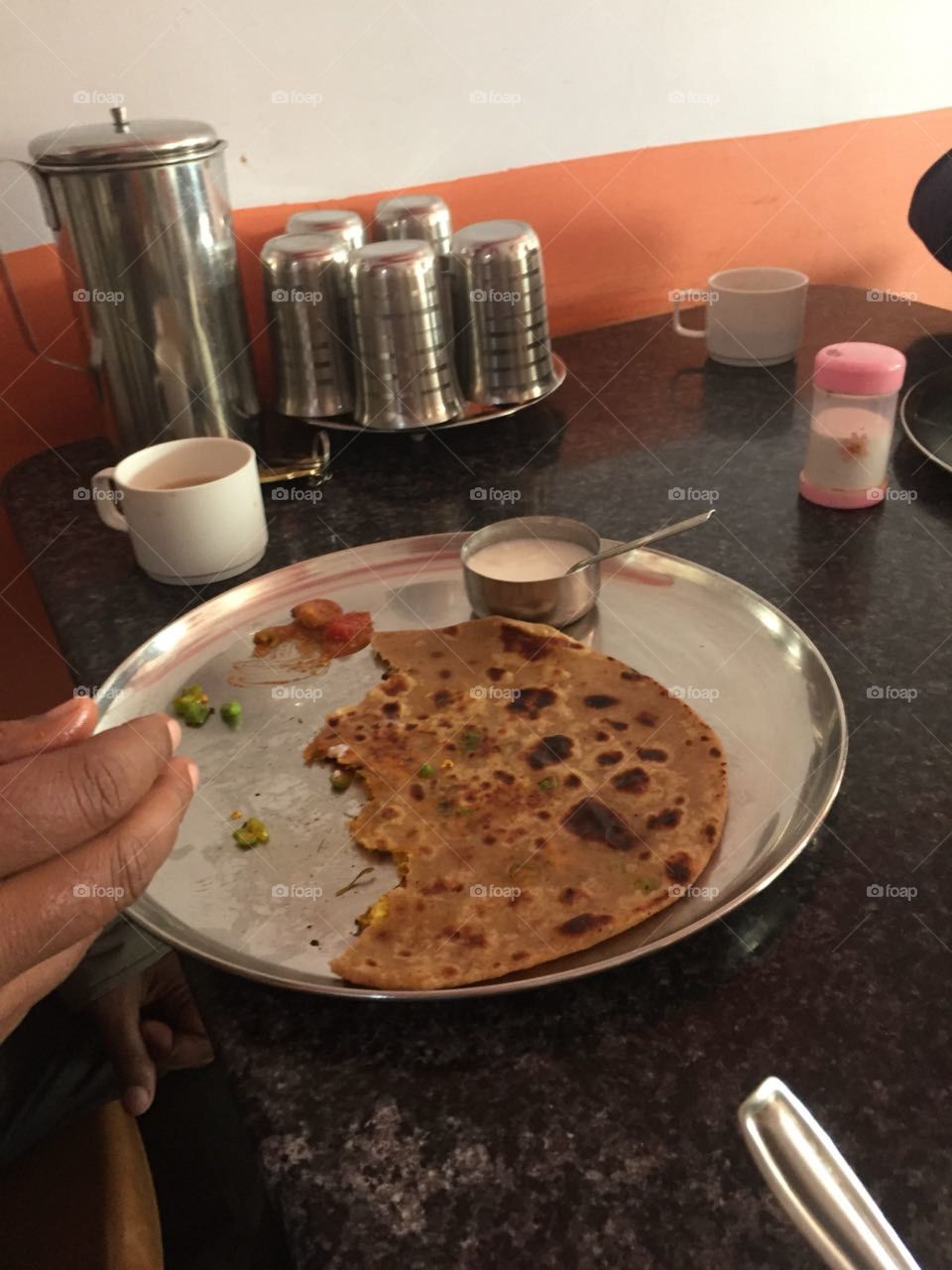 Paratha in breakfast