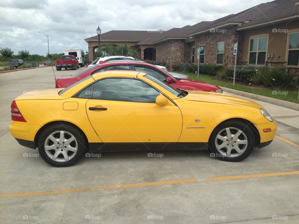 Yellow car 