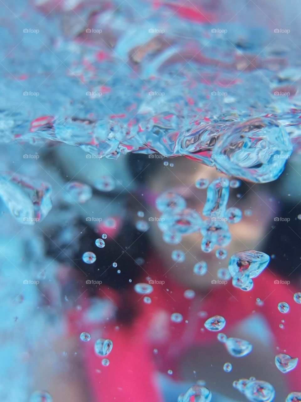 burbujas bajo el agua