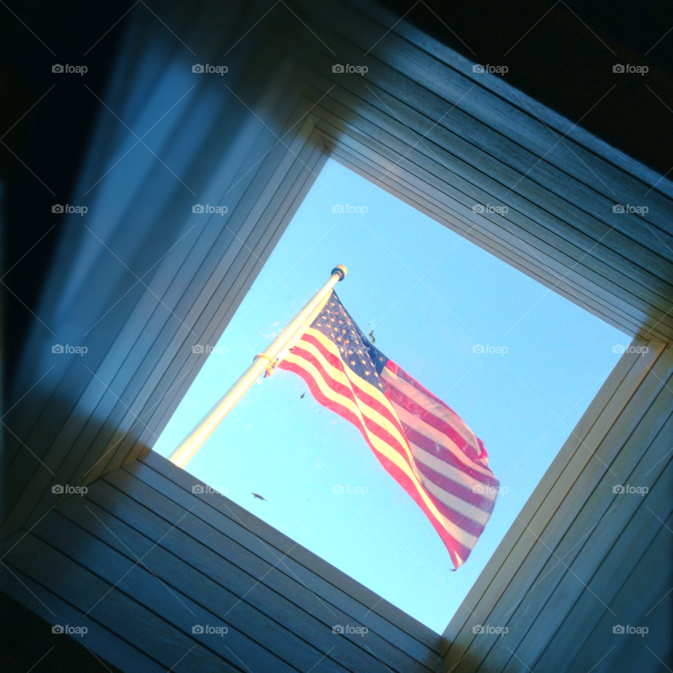 sky usa flag american by pcar773