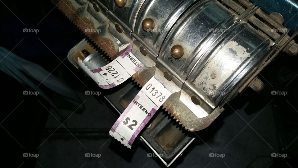 Old public transport ticket