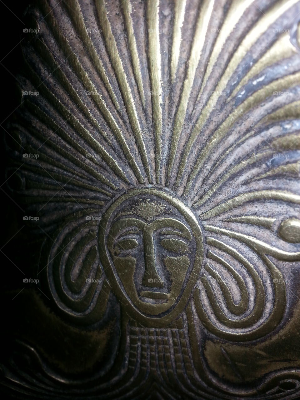 ancient metal artwork