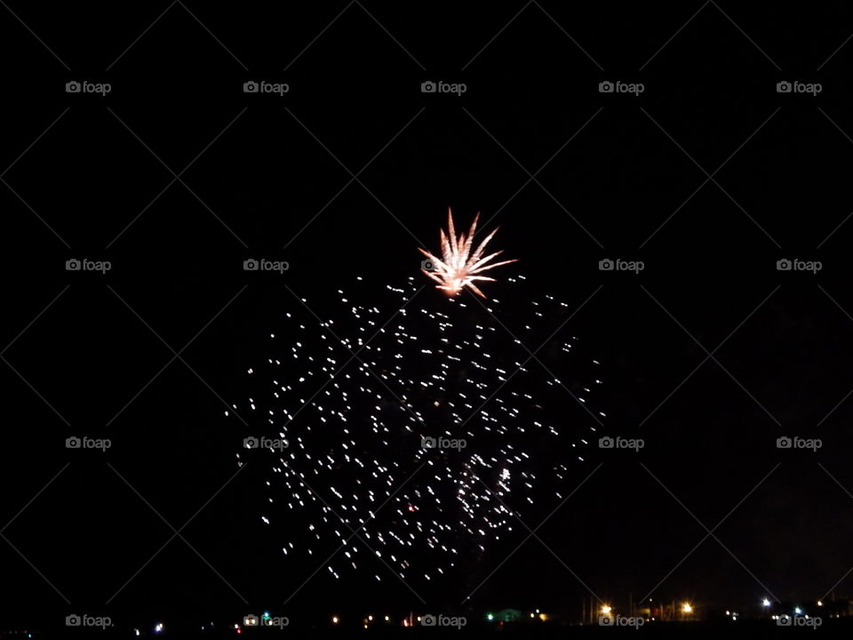fireworks, Australia Day, colours, night, celebrating