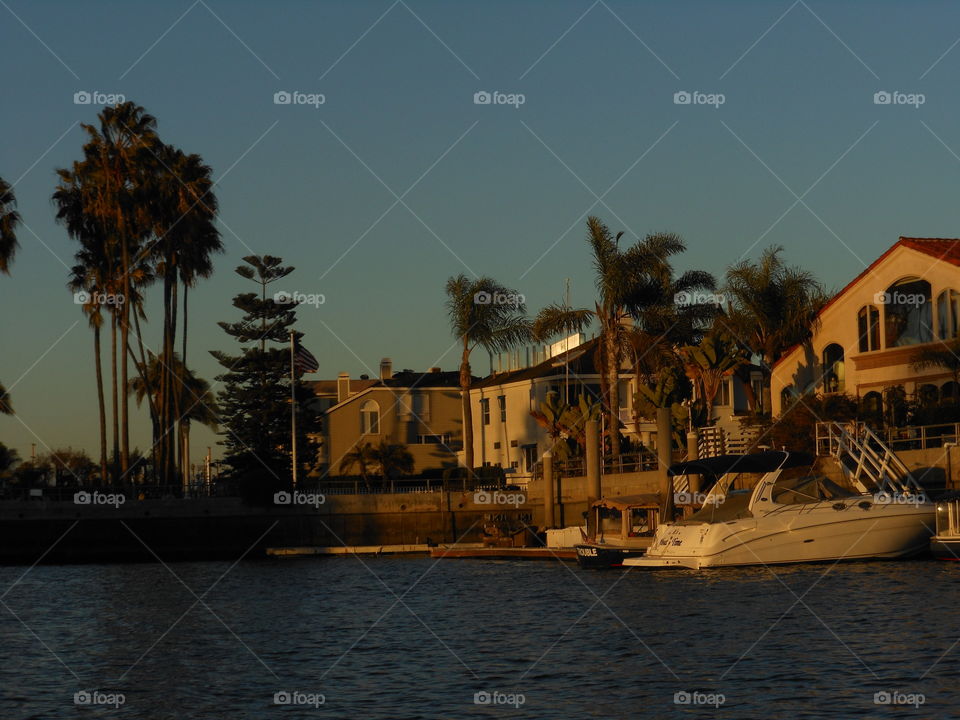 Homes and docks, Long Beach, CA