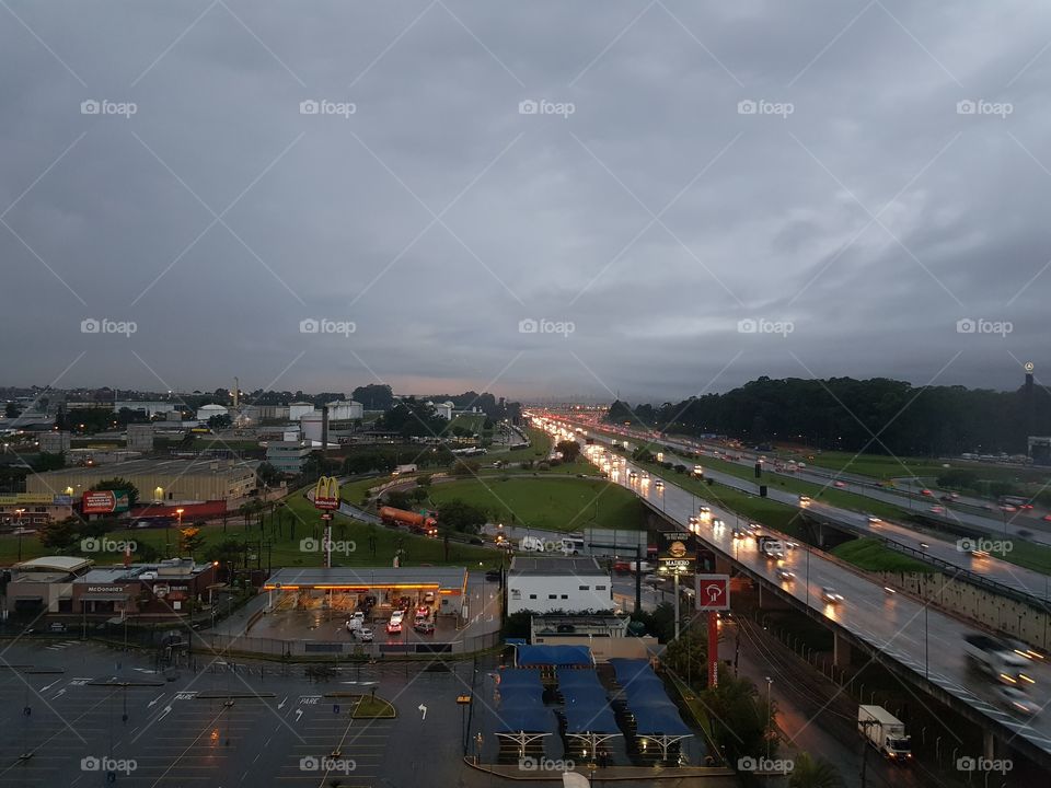 sunrise in a Cloudy Day