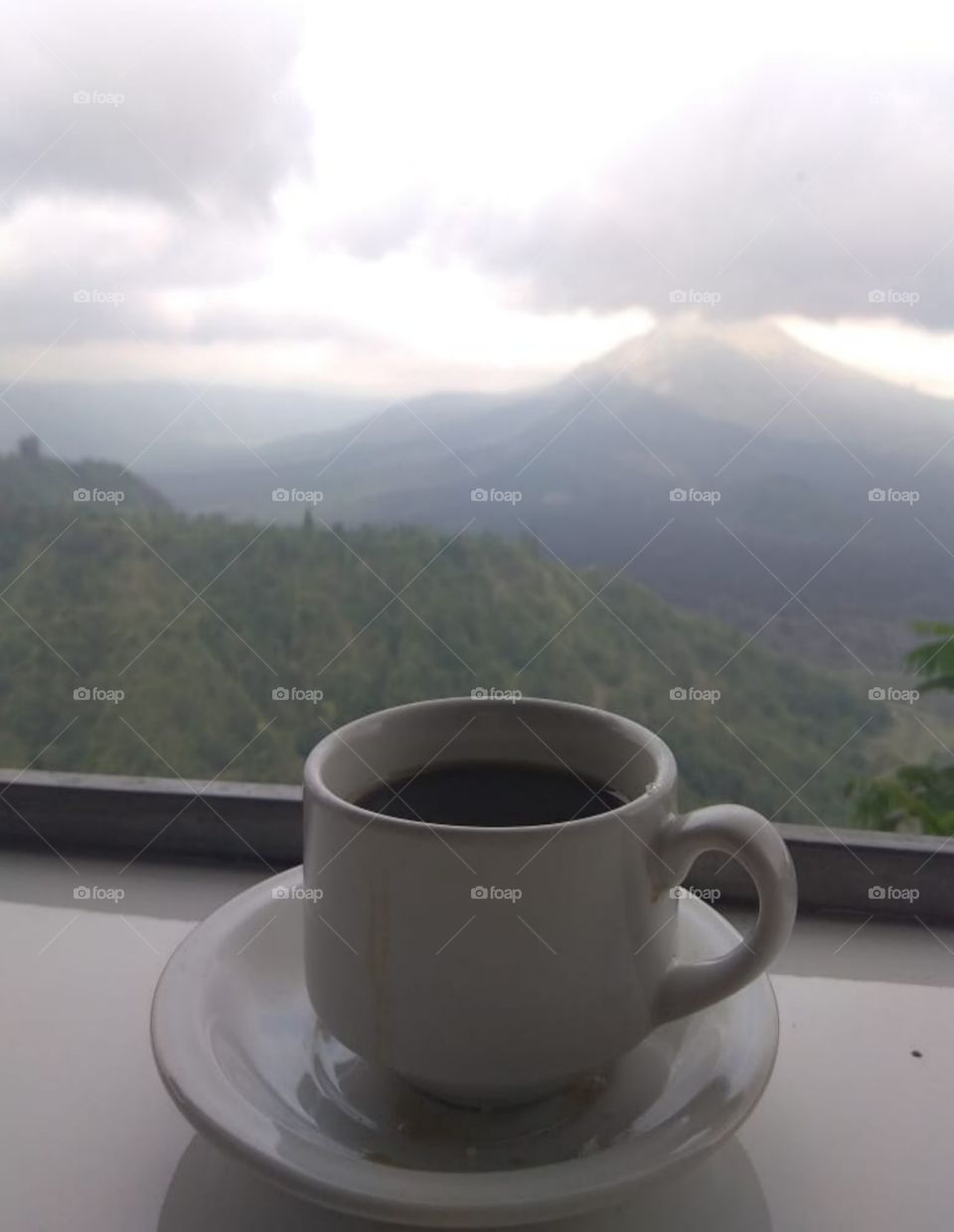 coffee and montain