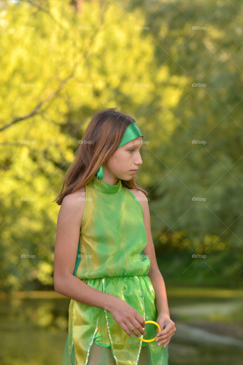 portrait of a girl in the Forest