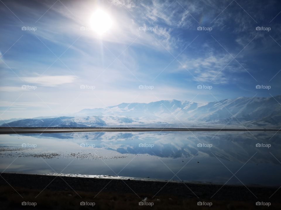 Landscape, Water, Lake, Sunset, Dawn