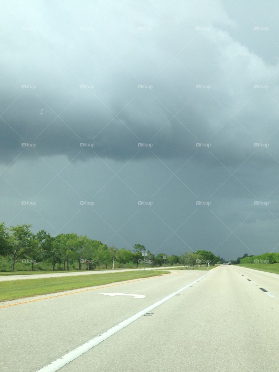 Storm approaching pine island