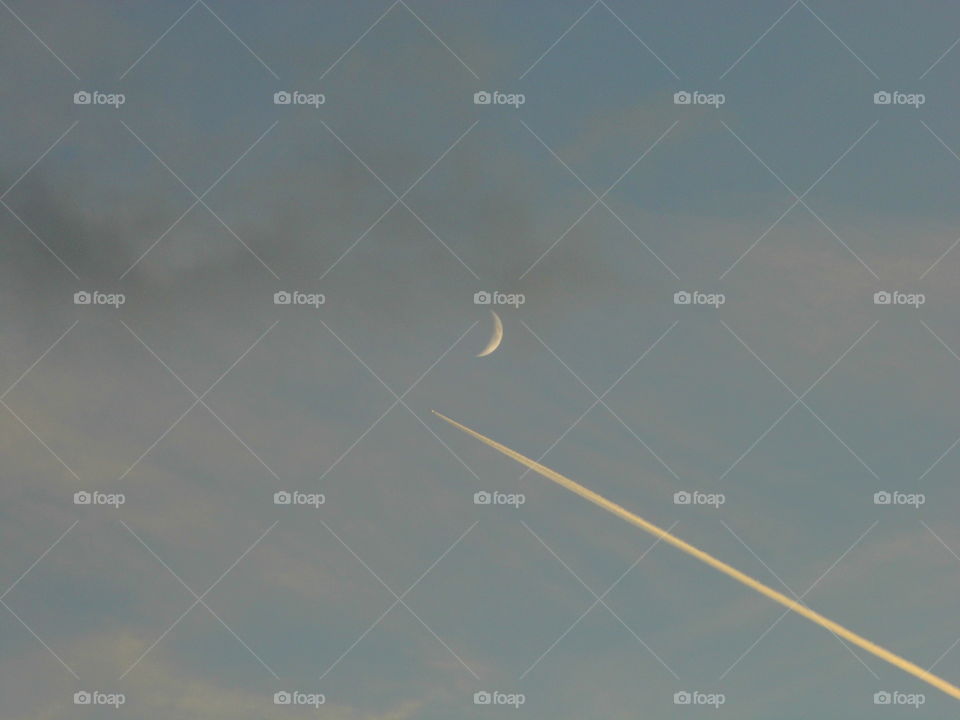 beautiful sky in the evening