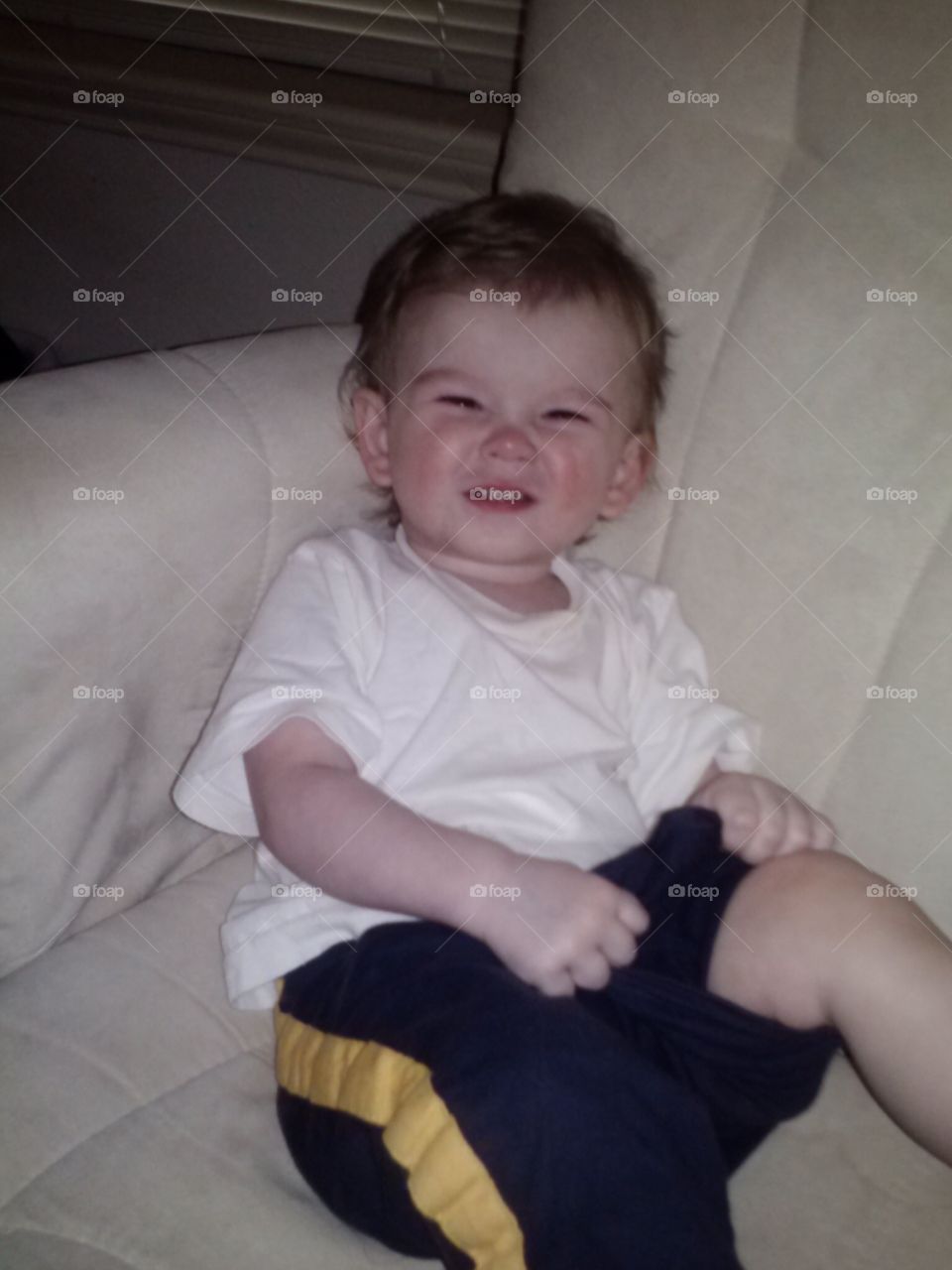 Big smiley face . This happened when I told him to smile :) cheeesssee