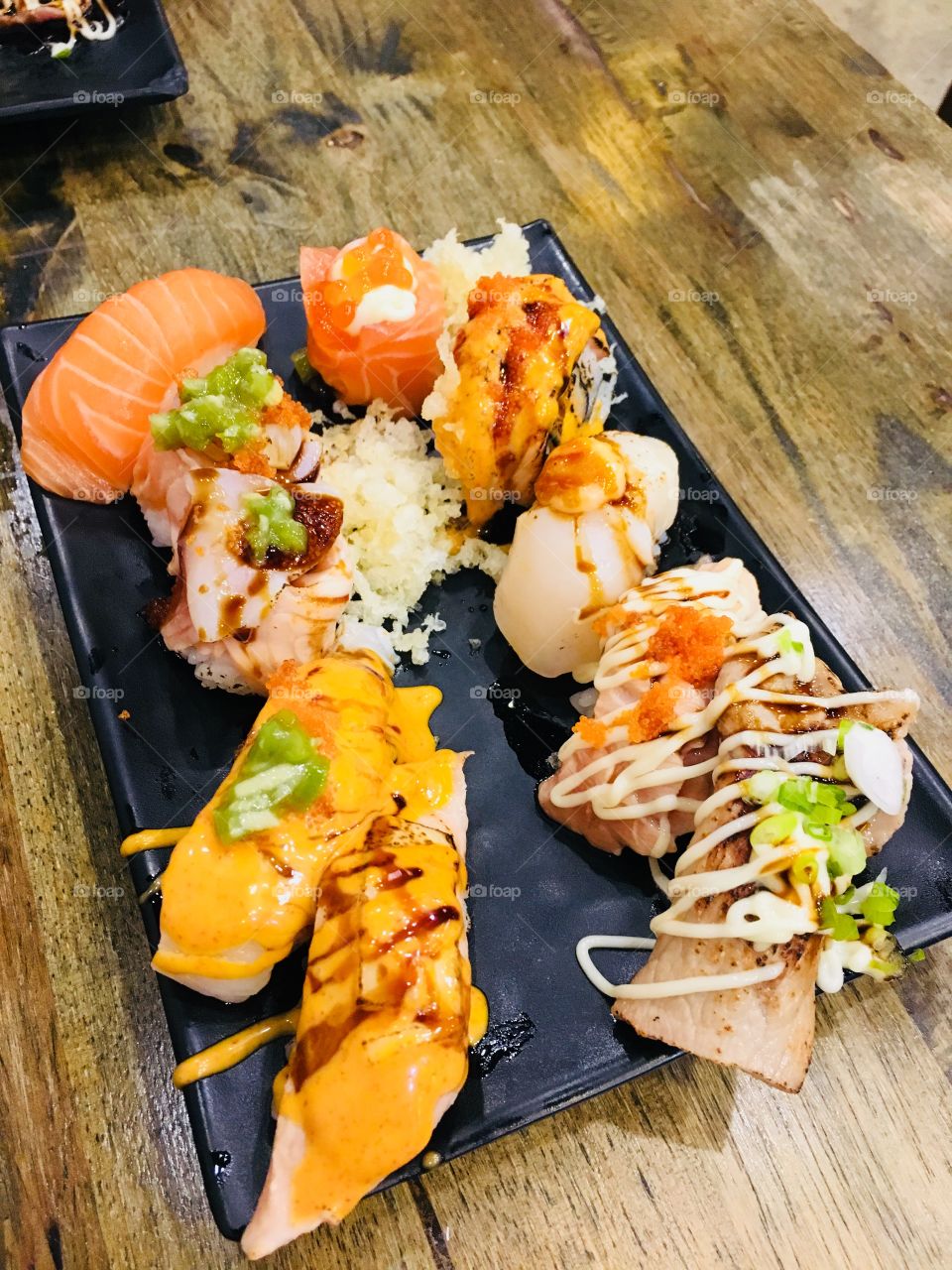 Sushi variation with mayonnaise source