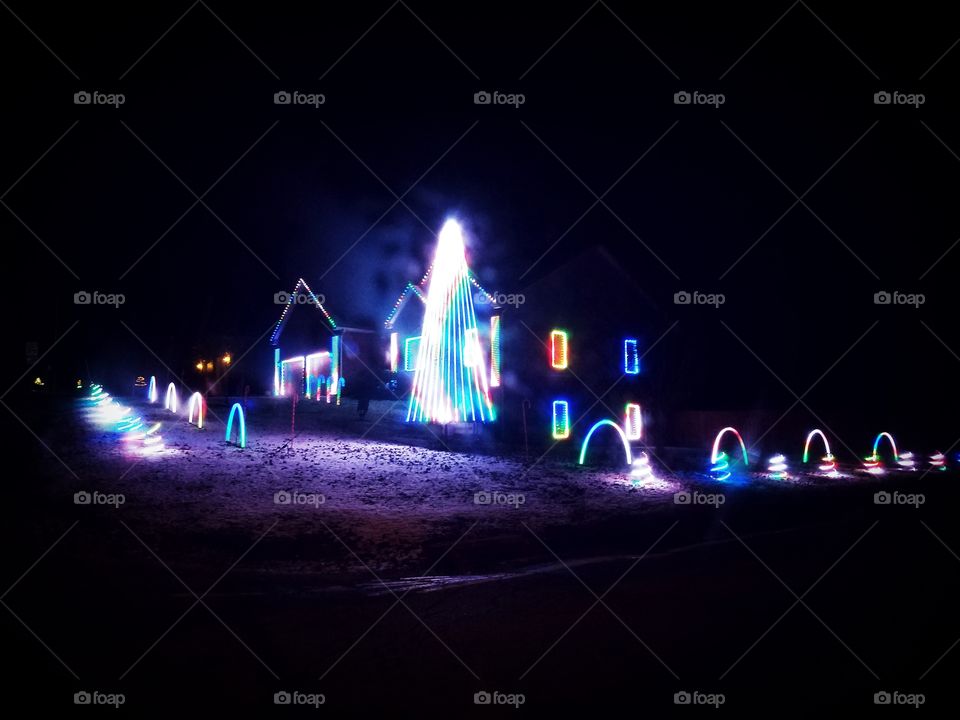 Christmas lights show