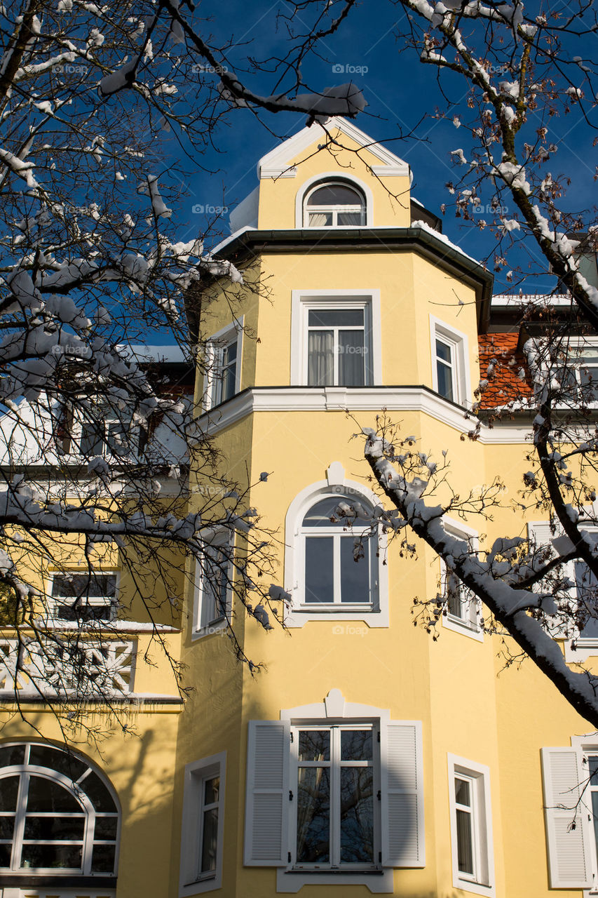 Yellow apartment in Bavaria, Germany