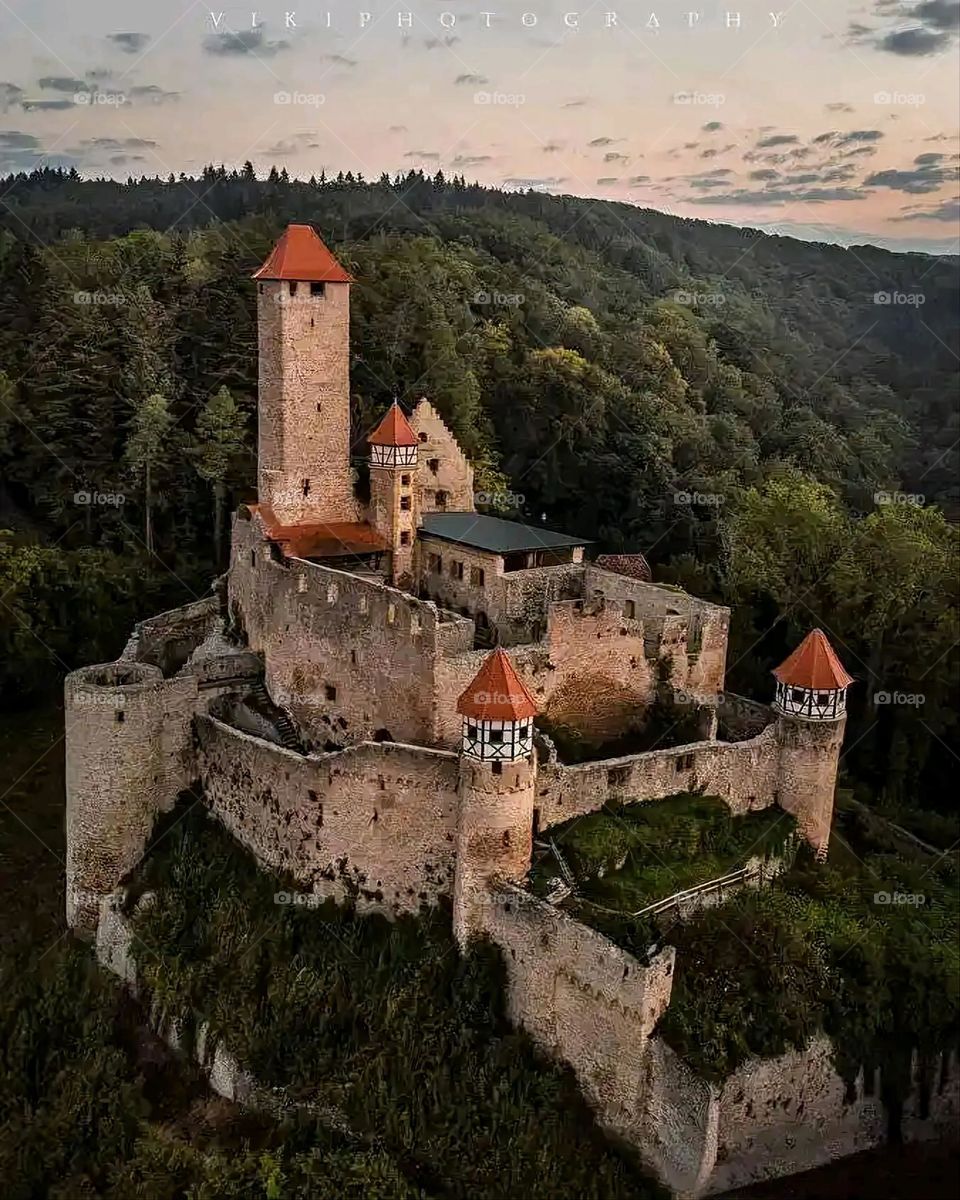 Glory be to God, the magnificent and picturesque view and the natural green trees are a view that is nothing more wonderful than it