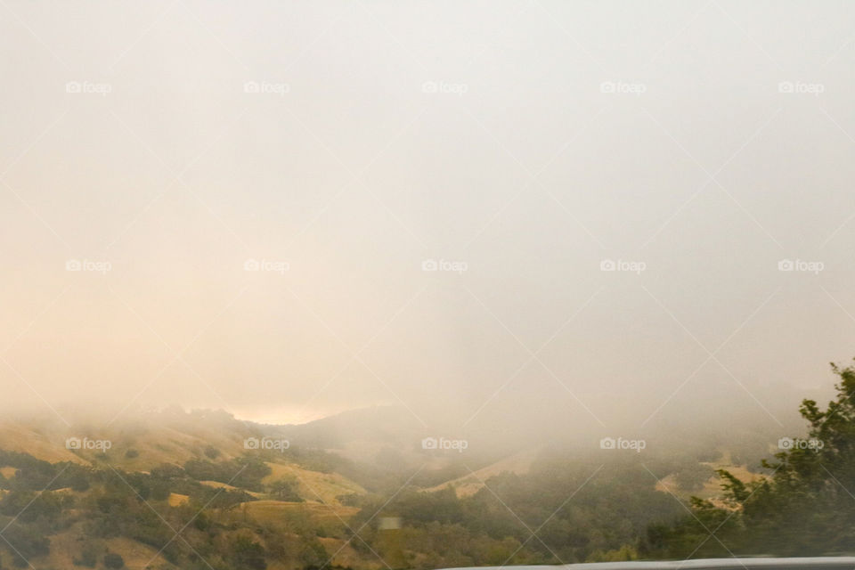 Fog over mountain