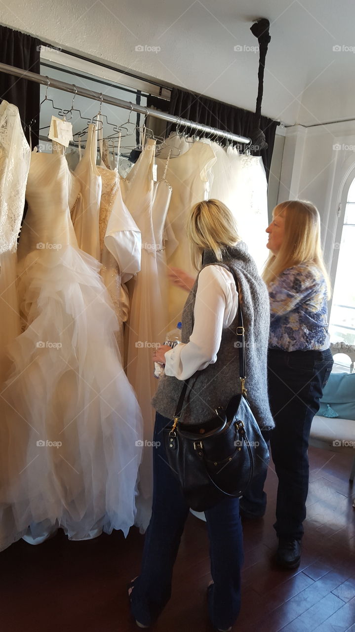 wedding dress shopping