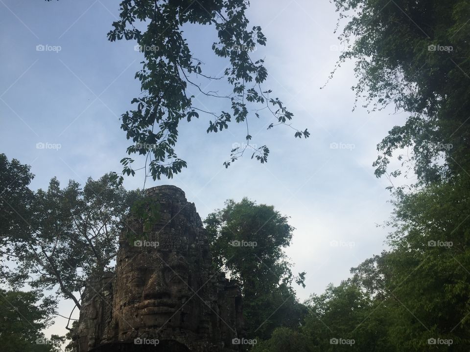 Cambodian Ruins of a Hindu Temple from The 12th Century. 