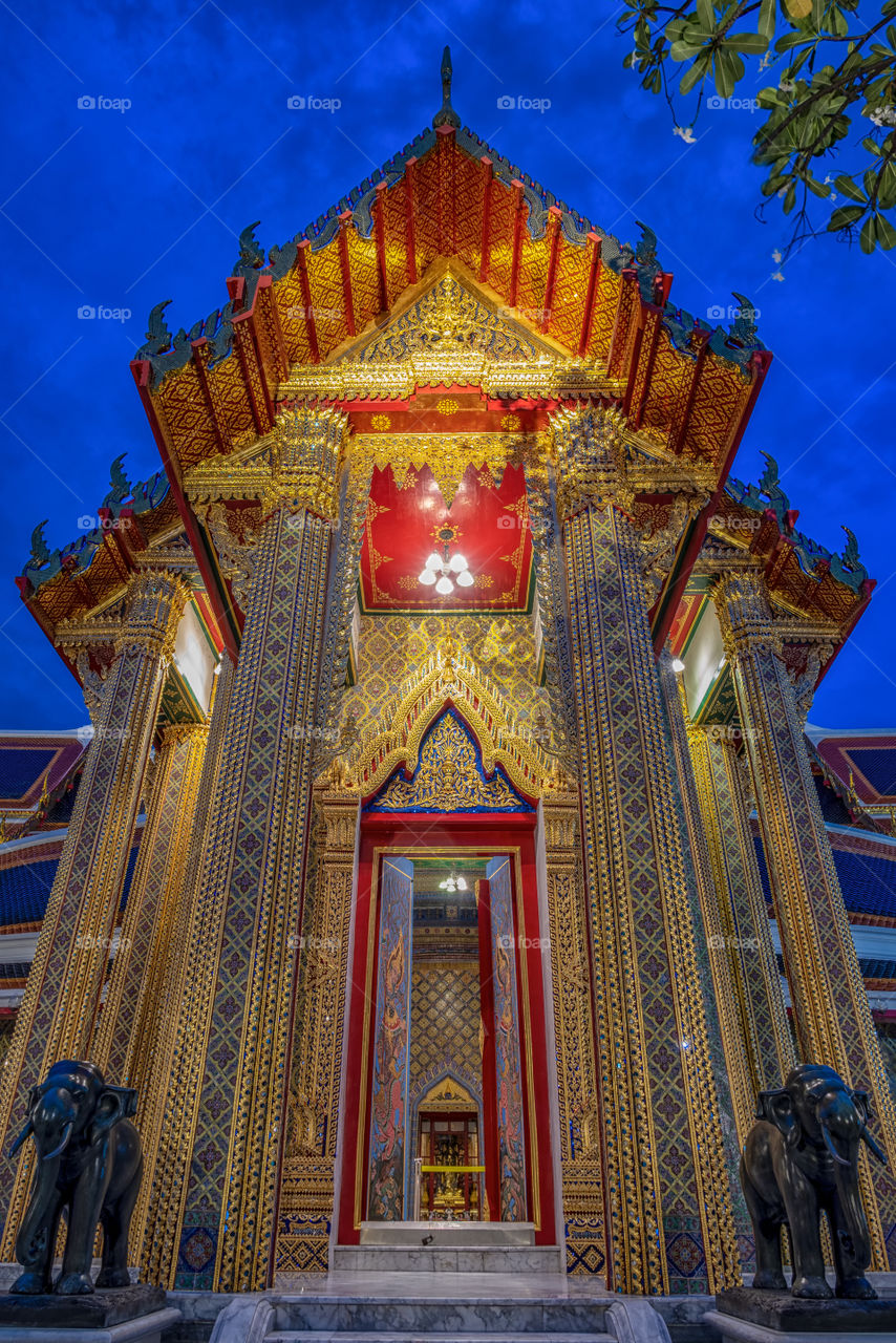 Beautiful buddha and Thai temple