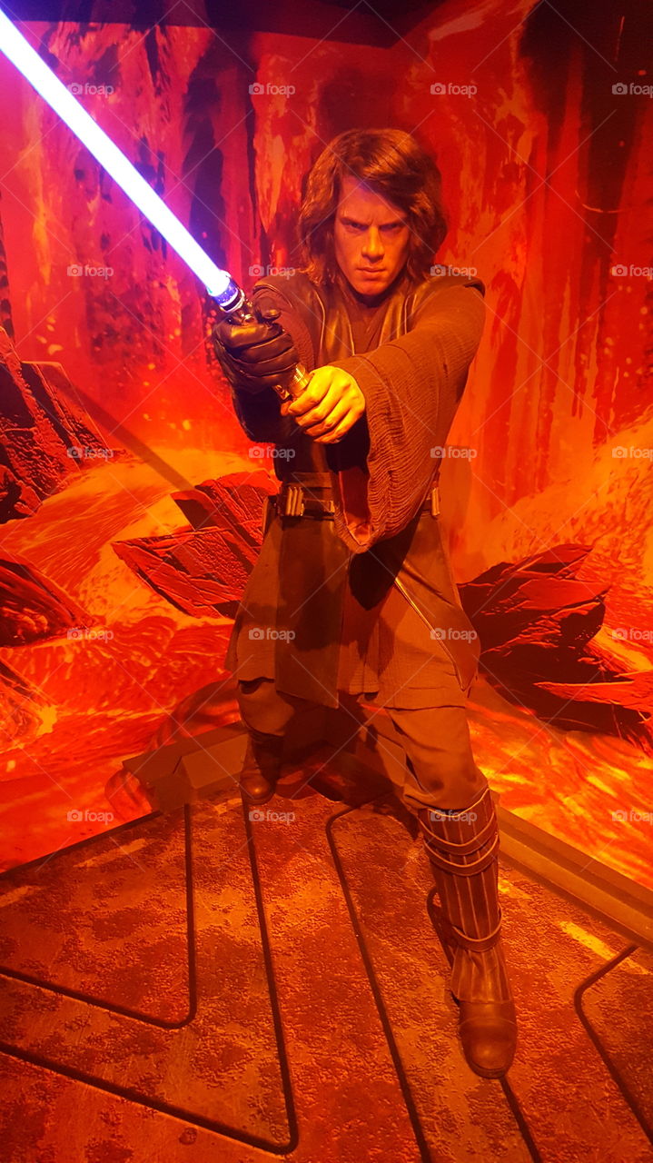 Annakin Skywalker, wax figures of Star Wars at Madame Tussauds in London