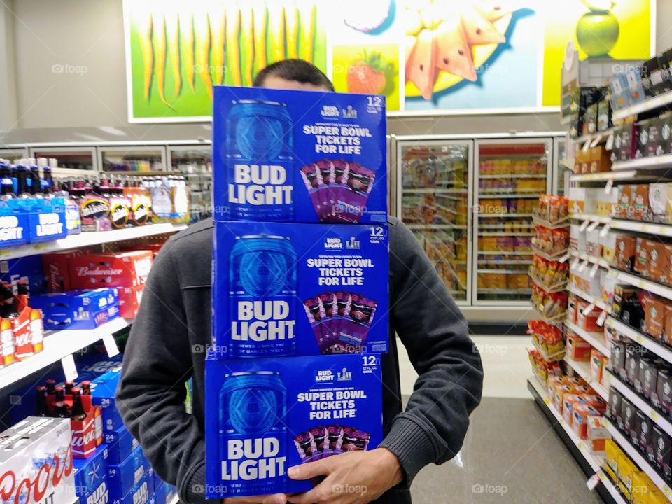 Bud light game time! Super Bowl ready!