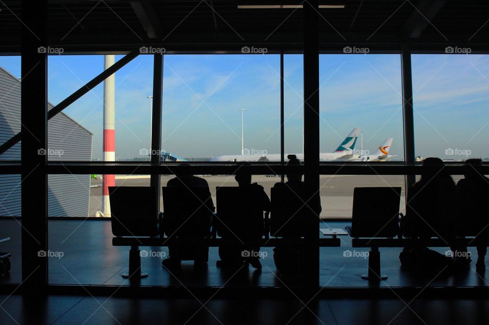 People are waiting to take your flight, to where? Just waiting with them we can find 