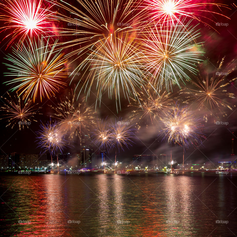 New Year Eve fireworks in Abu Dhabi