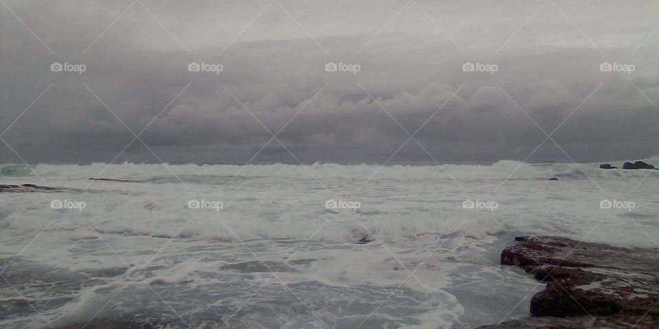 Stormy sea
