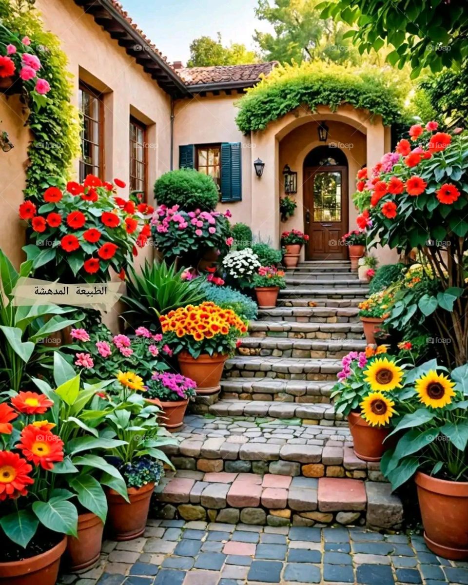 Glory be to God, the magnificent and picturesque view and the natural green trees are a view that is nothing more wonderful than it