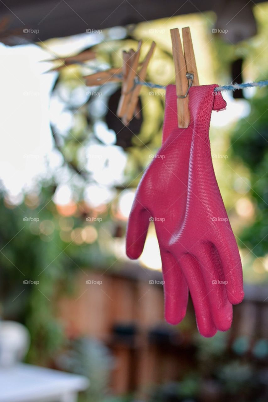 Pink gloves 💕🌷
