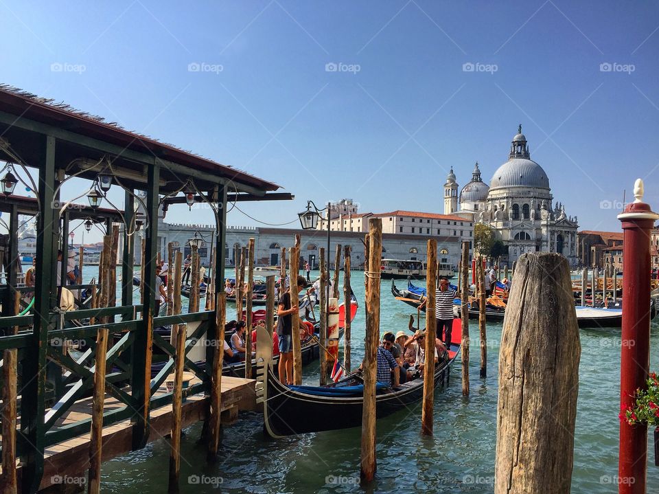 Queuing for the boat