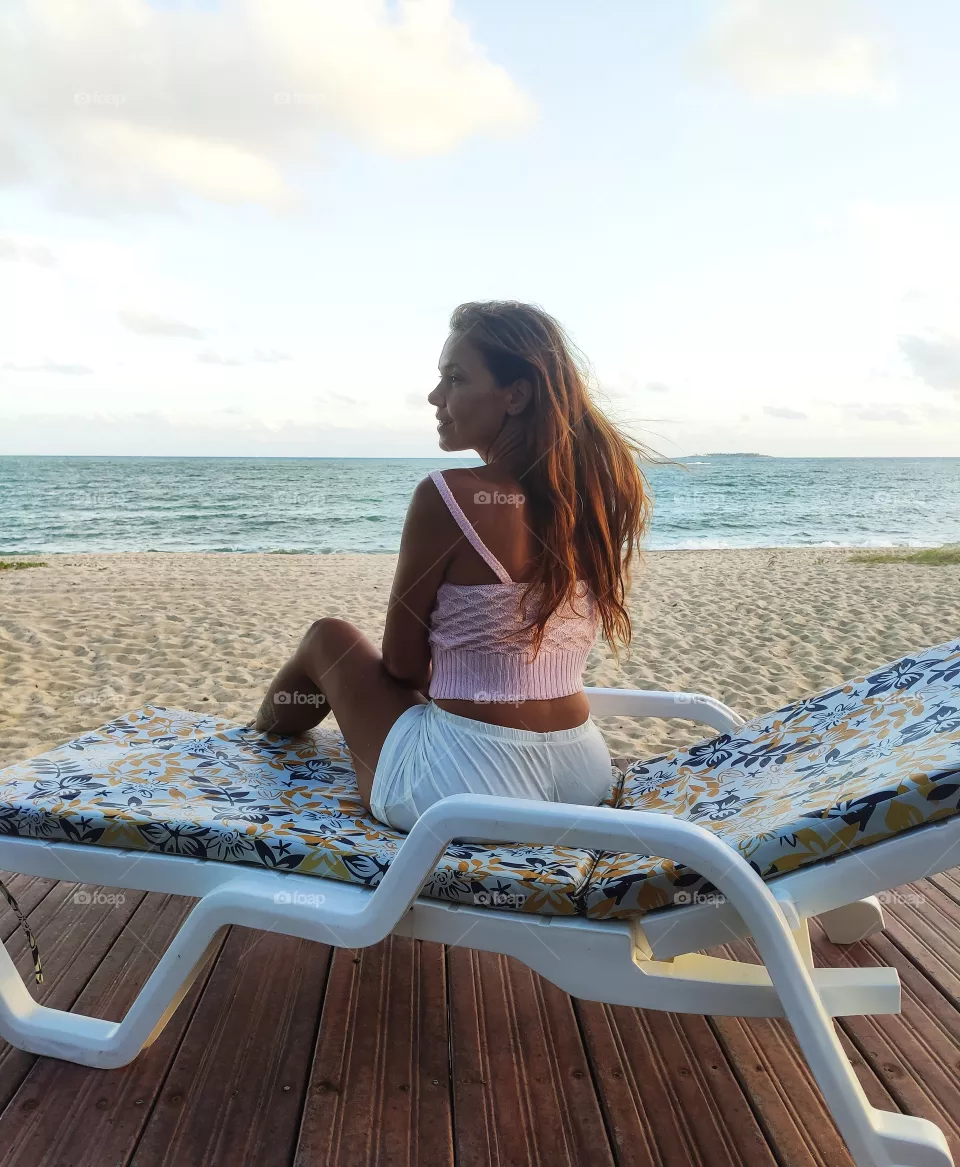 Woman in the Beach