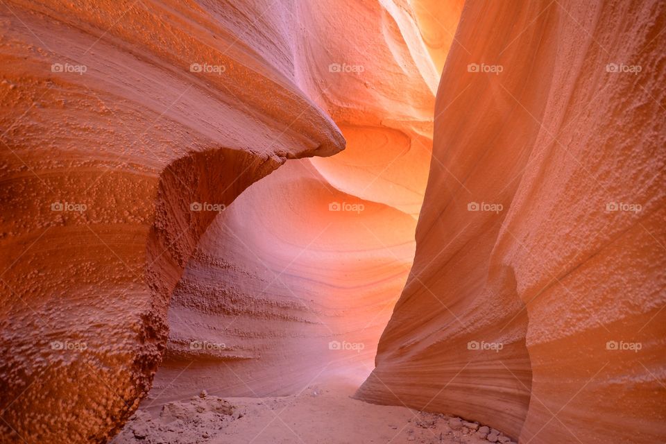 Scenic view of antelope canyon in Utah